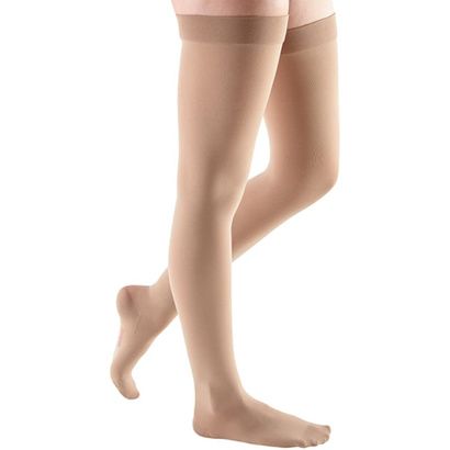 Buy Medi USA Mediven Comfort Thigh High 20-30 mmHg Compression Stockings w/ Lace Silicone Top Band Open Toe