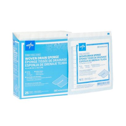 Buy Medline Sterile Cotton Drain Sponges