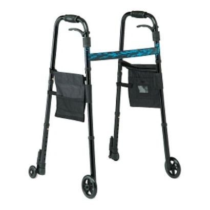 Buy Medline Folding Trigger Walker With 5" Wheels