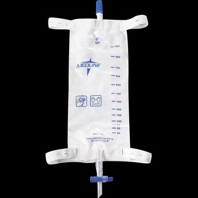 Buy Medline Urinary  Leg Bags With Comfort Straps And Slide-Tap Drainage Port