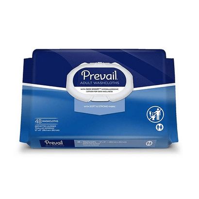 Buy Prevail Adult Washcloths - with Aloe, Chamomile and Vitamin E