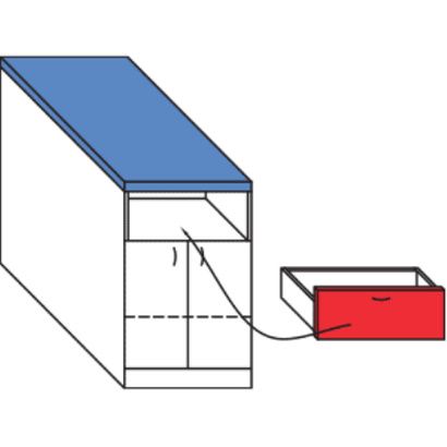 Buy Proteam Single Drawer for Treatment Table