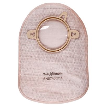 Buy Safe n Simple 12 Inches Drainable Beige Two Piece Ostomy Pouch