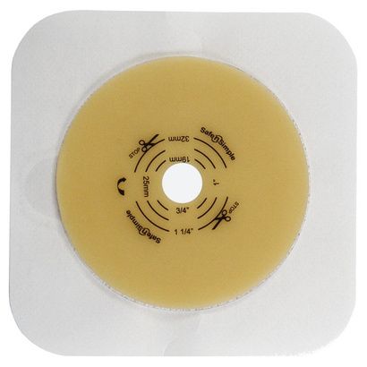Buy Safe n Simple White Cut to Fit Hydrocolloid Ostomy Wafer