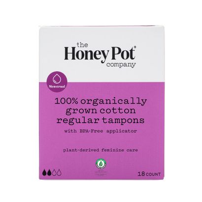 Buy The Honey Pot Regular Tampons Bio-plastic Applicator