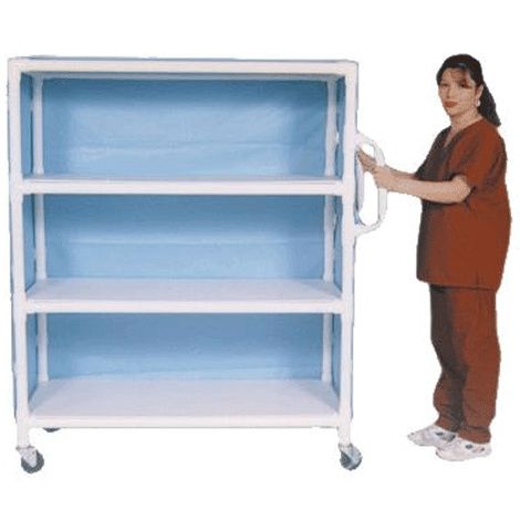 Graham Field PVC Linen Cart With Cover