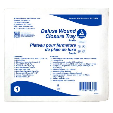 Dynarex Deluxe Wound Closure Tray