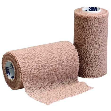 coban dressing Coban Self-Adherent Wrap, Blue, 3 inches x 5 yards