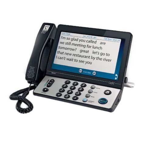Hamlton CapTel 2400 Captoned Telephone Large Touch-Screen Captoned - View #12