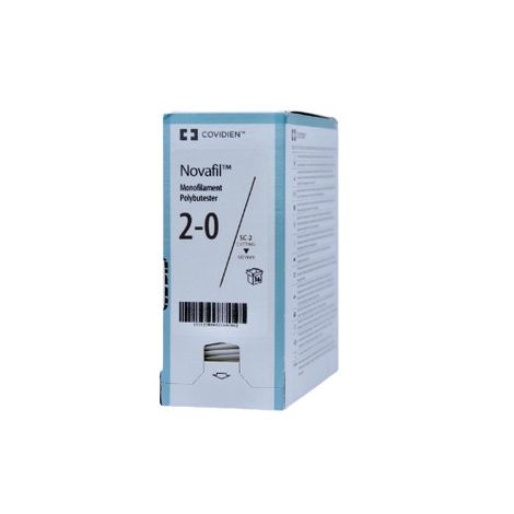 Medtronic Novafil Cutting Monofilament Polybutester Sutures With Needle ...