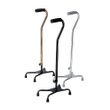 Medline Aluminum Small Base Quad Cane - 3 Colors