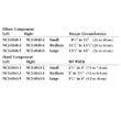 Turnbuckle Orthosis Size Chart