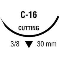 Buy Medtronic Sofsilk Reverse Cutting Suture with Needle C-16