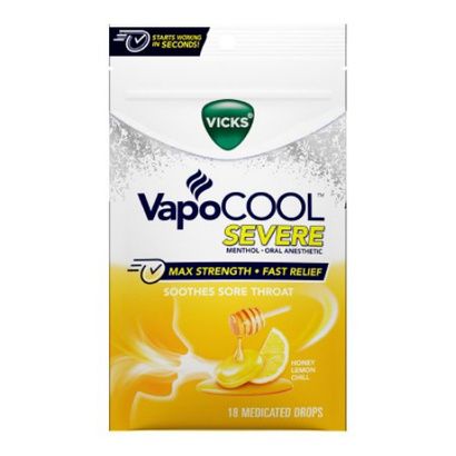 Buy Vicks VapoCOOL Sore Throat Relief Drops