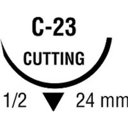Buy Medtronic Sofsilk Reverse Cutting Suture with Needle C-23