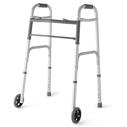 Buy Medline Two-Button Folding Walkers 5' Wheel