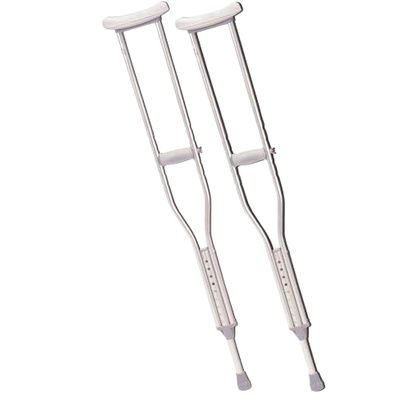 Buy Push Button Alum Adjustable Crutch