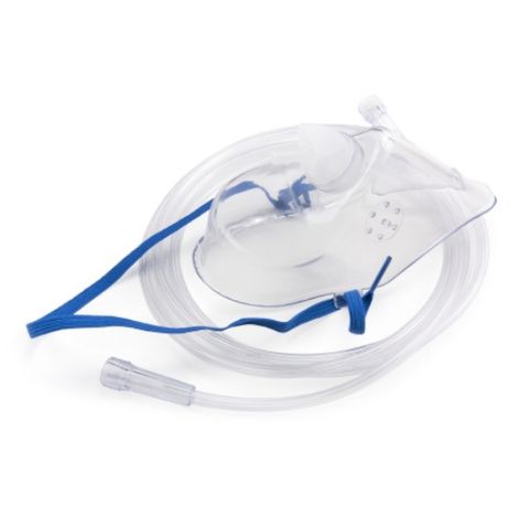 McKesson Oxygen Mask Elongated Style with Adjustable Head Strap