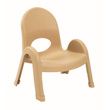 Childrens Factory Angeles Value Stack Seven Inch High Child Chair - Natural Tan