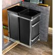 AdirHome Steel In-Cabinet Double Pull-Out Trash Can