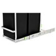 AdirHome Steel In-Cabinet Double Pull-Out Trash Can