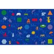 Childrens Factory Angeles Upper & Lowercase Alphabet Grid Carpet