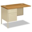HON Metro Classic Series Single Pedestal "L" Workstation Desk
