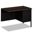 HON Metro Classic Series Single Pedestal "L" Workstation Desk