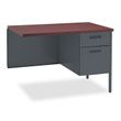 HON Metro Classic Series Single Pedestal "L" Workstation Desk