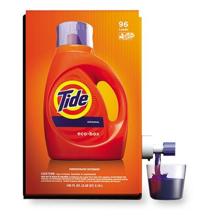Tide Eco-Box He Liquid Laundry Detergent, Tide Original Scent