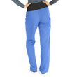 Medline Ocean Ave Womens Stretch Fabric Support Waistband Scrub Pants - Ceil Blue