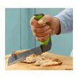 Contoured handle carving knife