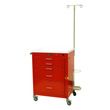 Harloff Six Drawer Mini Line Emergency Cart With Breakaway Lock