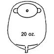 Nu-Hope Oval Cut-To-Fit Mid-Size Urinary Pouch With Flutter Valve