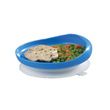 Scoop plate with suction cup base