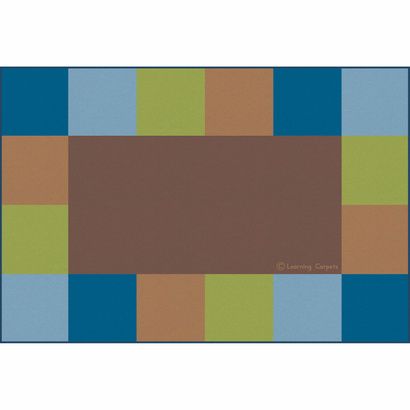 Buy Childrens Factory Grid Border Rugs