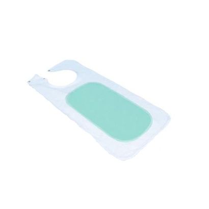 Buy Adult Mealtime Reversible Vinyl-Backed Bib With Snap Closure